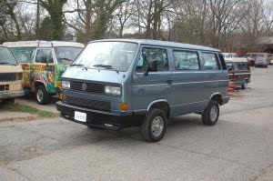 Here's a picture of the van before any work was done. The difference is huge!