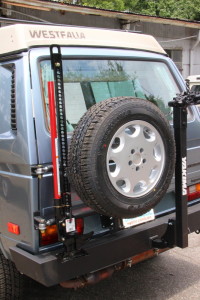 Custom tire rack.