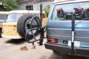 Custom tire rack.